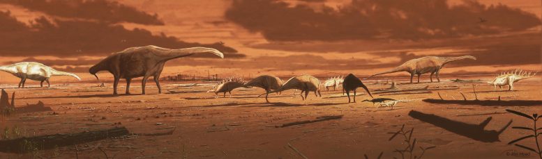 Dinosaurs Prehistoric Mudflat
