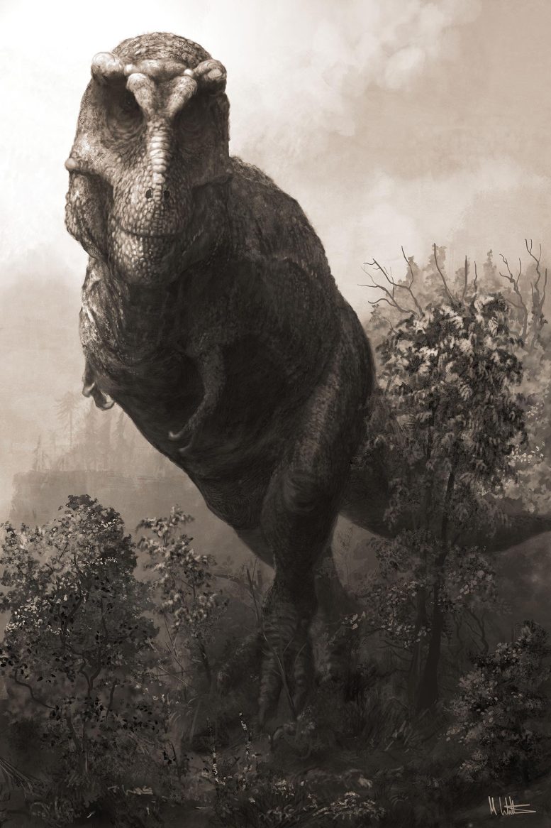 Illustration of Giant Tyrannosaurus rex