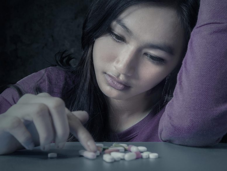 Teen With Pills